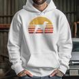 Retro Sun Redbone Coonhound Dog Silhouette Hoodie Gifts for Her