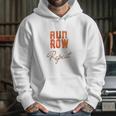 Run Row Repeat Workout With Orange Letters Hoodie Gifts for Her