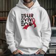 Stroke Survivor Red Ribbon Awareness Hoodie Gifts for Her