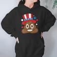 American Poop Emoji Funny 4Th Of July Independence Day Gift Hoodie Gifts for Women