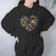 Artist Elements Of Art Heart Shape Colorful Painter Hoodie Gifts for Women