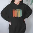 Baltimore Maryland Vintage Retro City Urban Skyline Seaport Hoodie Gifts for Women