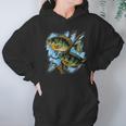 Bluegill Illustration Fishing Hoodie Gifts for Women