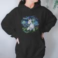 Bull Terrier Starry Night Impressionist Dog Art Hoodie Gifts for Women