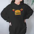 Burger Lifting Fries Funny Food Snatch Squat Barbell Weight Hoodie Gifts for Women