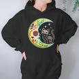 Cat & Moon Sugar Skull Dia De Los Muertos Day Of The Dead V2 Hoodie Gifts for Women