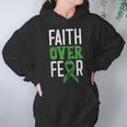 Cerebral Palsy Awareness Month Faith Over Fear Brain Damage Hoodie Gifts for Women