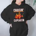 Chasin Capsaicin Funny Spicy Food Pepper Hot Sauce Hoodie Gifts for Women