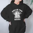 Cute Halloween Funny Halloween Day Show Me Your Booobs Funny Dumb Ghost Hoodie Gifts for Women