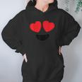 Cute Heart Eyes Emoji Face Halloween Costume Love Hoodie Gifts for Women