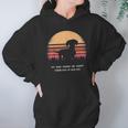 Dachshund Twilight Vintage Pine Tree Hoodie Gifts for Women