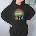 Distressed Vintage Awesome Since November 1974 47 Years Old Hoodie Gifts for Women