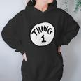 Dr Seuss Thing 1 Emblem Red Hoodie Gifts for Women