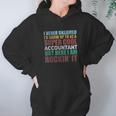 Funny Accountant Gift Accounting Major Bookkeeper Cpa Retro Hoodie Gifts for Women