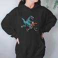 Funny Dino On Bike Trex Lover Rider Motorcycle Hoodie Gifts for Women