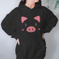 Funny Halloween Cute Piggy Face Halloween Costume Hoodie Gifts for Women