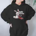 Funny Horror Rabbit Halloween Gift Evil Bad Bunny Hoodie Gifts for Women