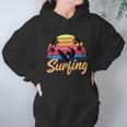 Funny Retro Surfing Logo Hoodie Gifts for Women