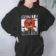 Funny Vintage Japanese Dogzilla Redbone Coonhound Hoodie Gifts for Women