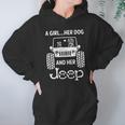 A Girl Her Dog And Her Jeep Hoodie Gifts for Women