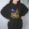 Gnome Riding Frog Hippie Peace Fantasy Psychedelic Forest Hoodie Gifts for Women