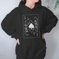 Goth Punk Ace Of Spades Card Shark Gambler Skeleton Hoodie Gifts for Women