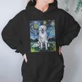 Great Pyrenees Full Version Starry Night Dog Art Hoodie Gifts for Women