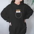 Hamster In Faux Pocket Hoodie Gifts for Women