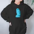 Hawaiian Luau Blue Moai Easter Island Tiki Hoodie Gifts for Women