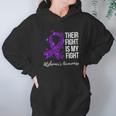 Their Fight Is My Fight Purple Ribbon Alzheimer Hoodie Gifts for Women