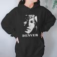 John Denver Tops Short Sleeved Round Neck Hoodie Gifts for Women