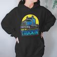 Keep On Truckin Truck Driver Retro Trucking Vintage Trucker Hoodie Gifts for Women