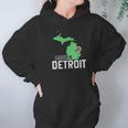 Made In Detroit Michigan State Map Motor City Area 313 Gift Hoodie Gifts for Women