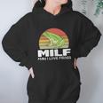 Milf Man I Love Frogs Funny Saying Frog Lovers Graphic Design Printed Casual Daily Basic Hoodie Gifts for Women