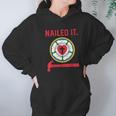 Nailed It Lutheran Martin Luther Rose Reformation 95 Theses Hoodie Gifts for Women