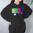 No Signal Television Screen Color Bars Test Pattern Hoodie Gifts for Women