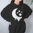 Pastel Goth Moon With Stars Kawaii Pastel Goth Design Gift Meaningful Gift Hoodie Gifts for Women