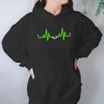 Pinball Heartbeat Flipper Ecg Pulse Line Hoodie Gifts for Women