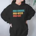 Pro Choice Pro Weed Pro Cat Retro Vintage Hoodie Gifts for Women