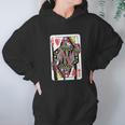 Queen Of Hearts Playing Card Hoodie Gifts for Women