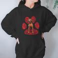 Redbone Coonhound Valentines Day Dog Love Paw Hoodie Gifts for Women