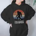 Retro Bigfoot Bigfoot Social Distancing Champ Hoodie Gifts for Women