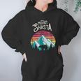 Retro Vintage Mount Shasta California Mountains Bear Hoodie Gifts for Women