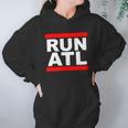 Run Atl Atlanta Georgia Sports Fans Hoodie Gifts for Women