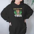 Show Me Your Tikis Funny Angry Tiki Hawaiian Hoodie Gifts for Women