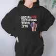 Socialism Distancing Since 1776 Raised Fist Hoodie Gifts for Women