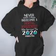 Never Underestimate Who Survived The Pandemic Dental Hygienist Hoodie Gifts for Women