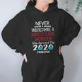 Never Underestimate Who Survived The Pandemic Direct Care Worker Hoodie Gifts for Women