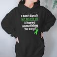 Verbal Awareness Cerebral Palsy Brain Damage Awareness Hoodie Gifts for Women