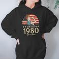 Vintage 1980 Limited Edition 1980 42Nd Birthday 42 Years Old Hoodie Gifts for Women